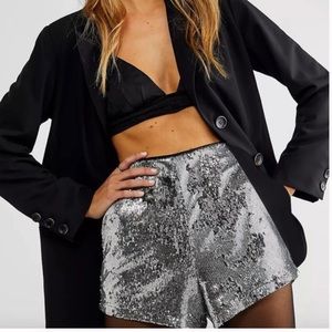 Funky Akira Chicago Red Label High Rise Sequin Shorts!